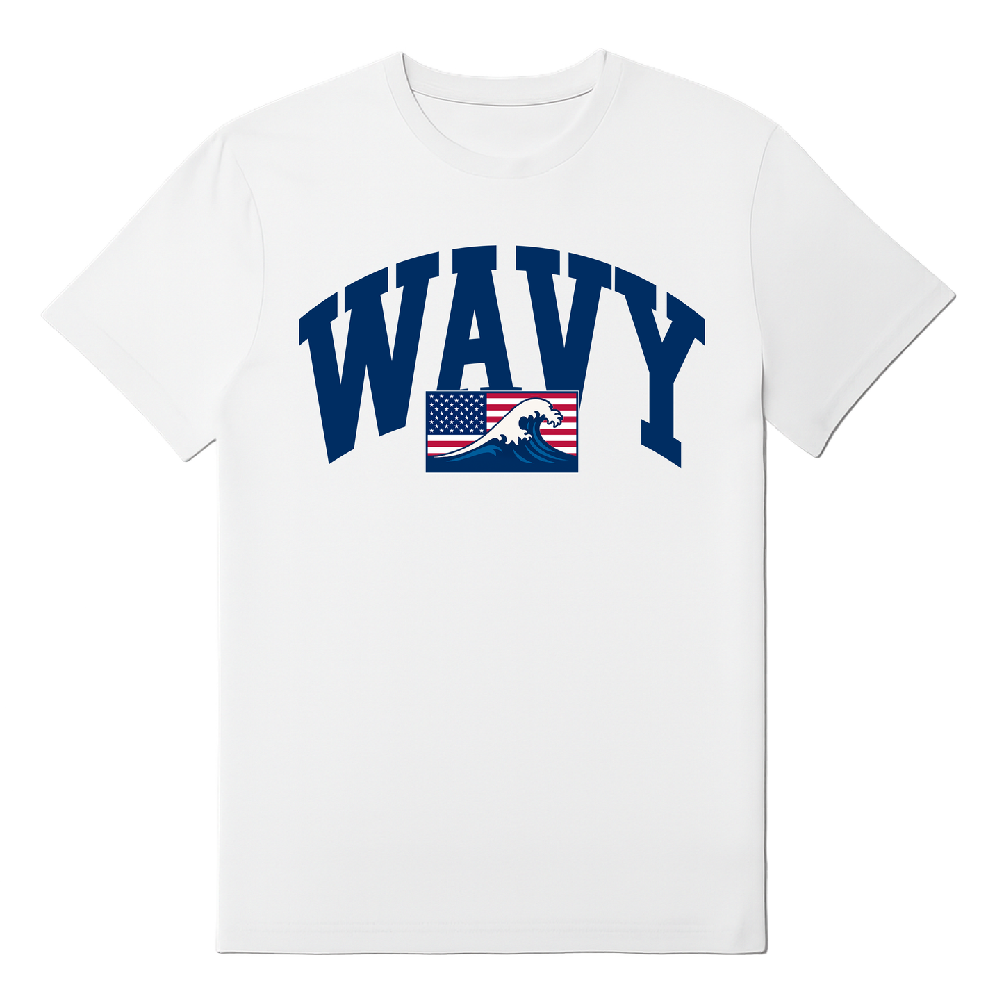 Wavy Flag-White