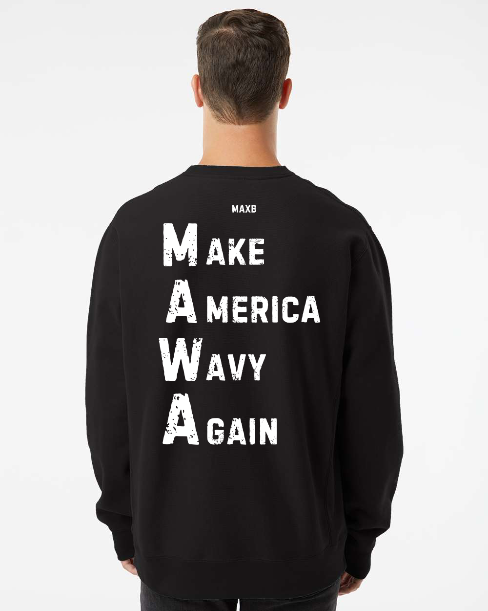 -M.A.W.A Barcode Crewneck-Black