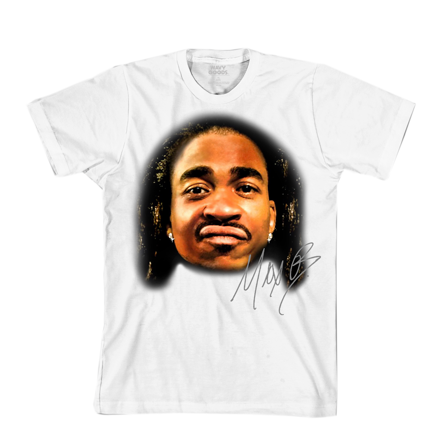 MAX B Face Tee – White