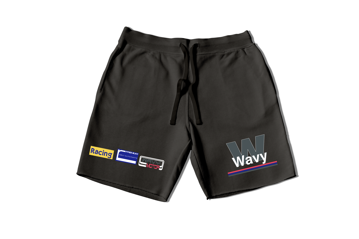 -WAVY Racing Shorts-Black