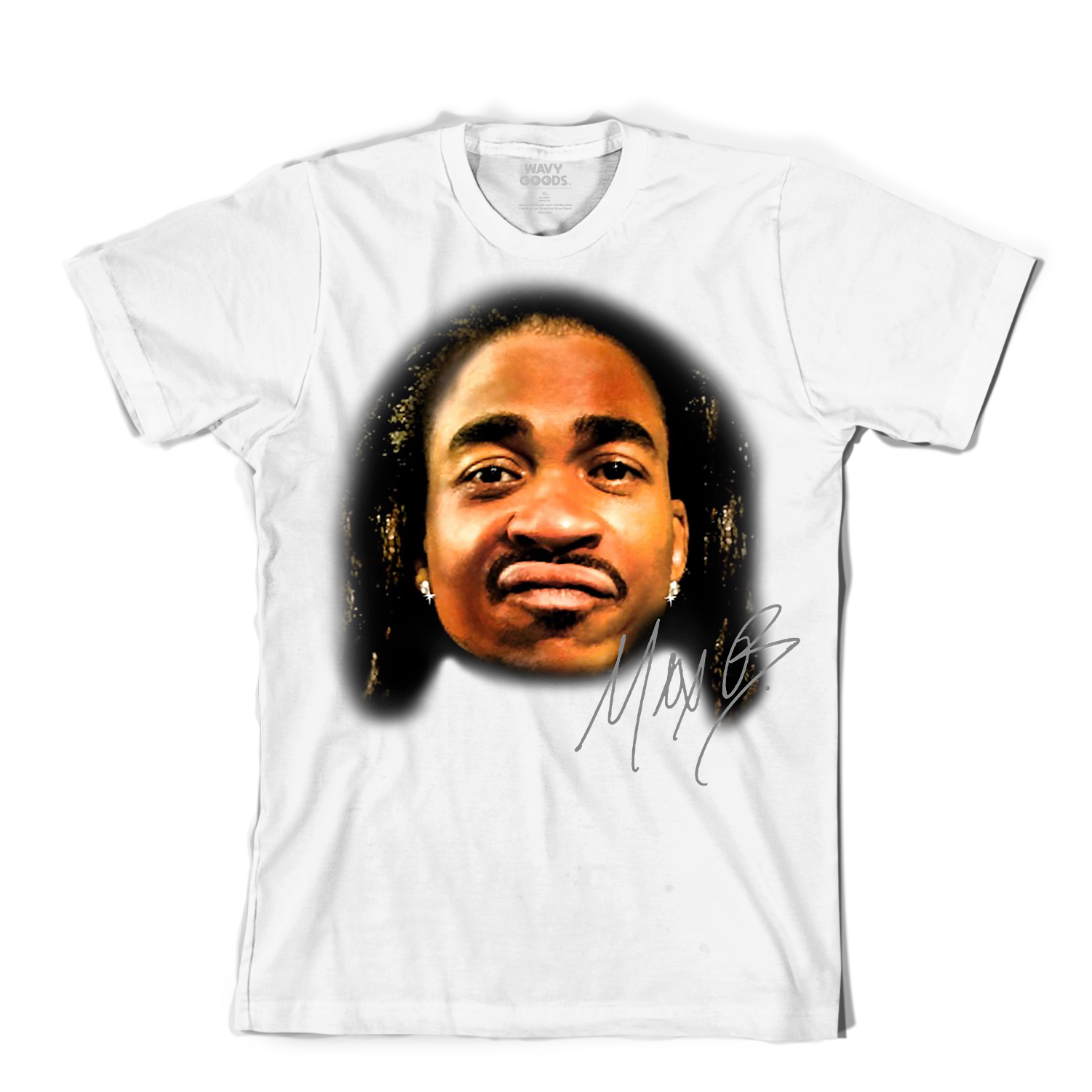 max-b-face-tee-white