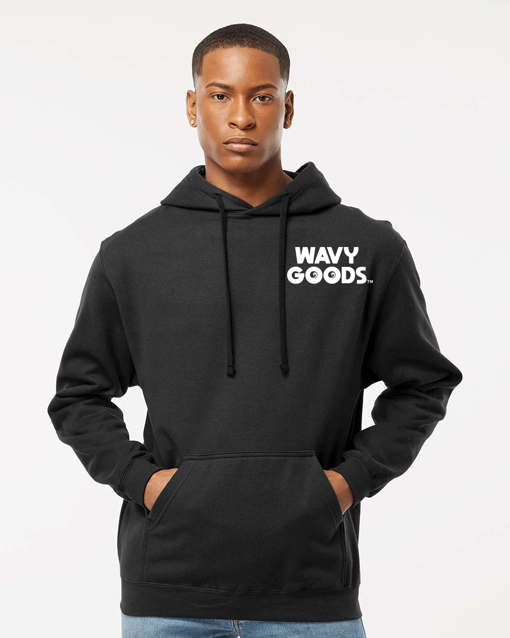 Wavy Goods Logo Hoodie (Black)