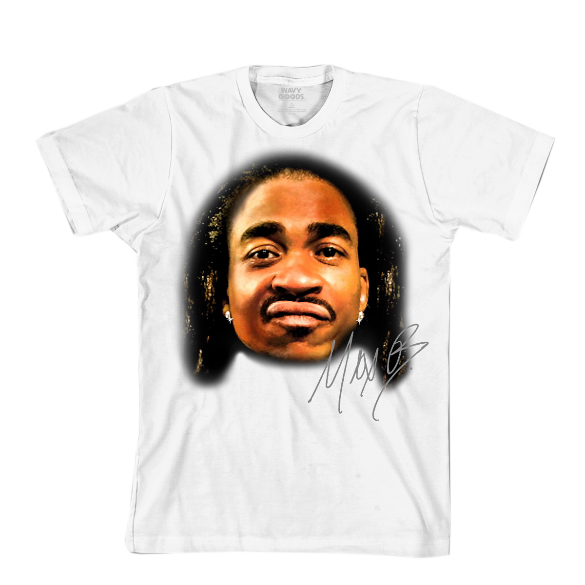 MAX B Face Tee – White